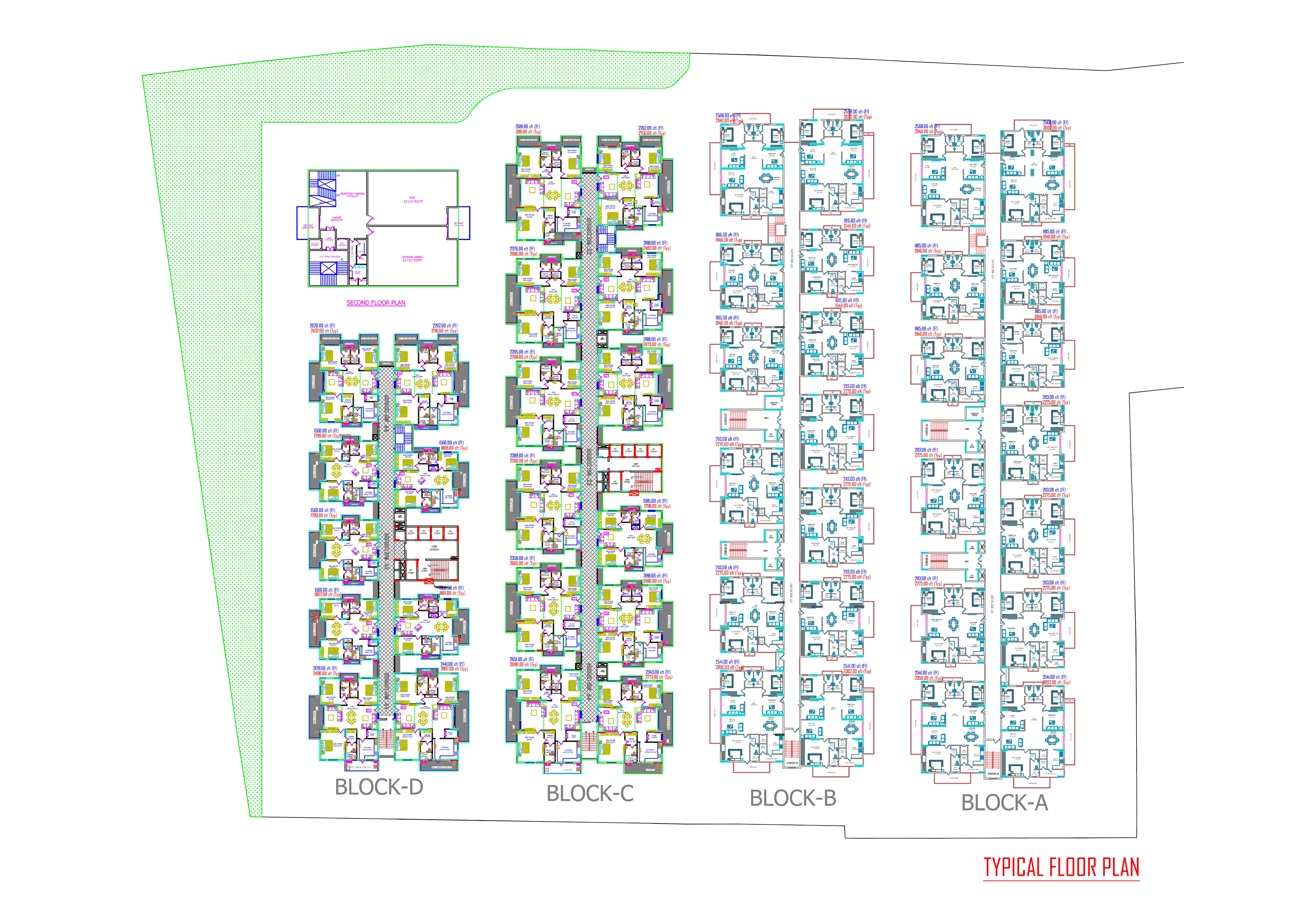 PVR Emerald Heights Typical Floor Plan HD Blueprint